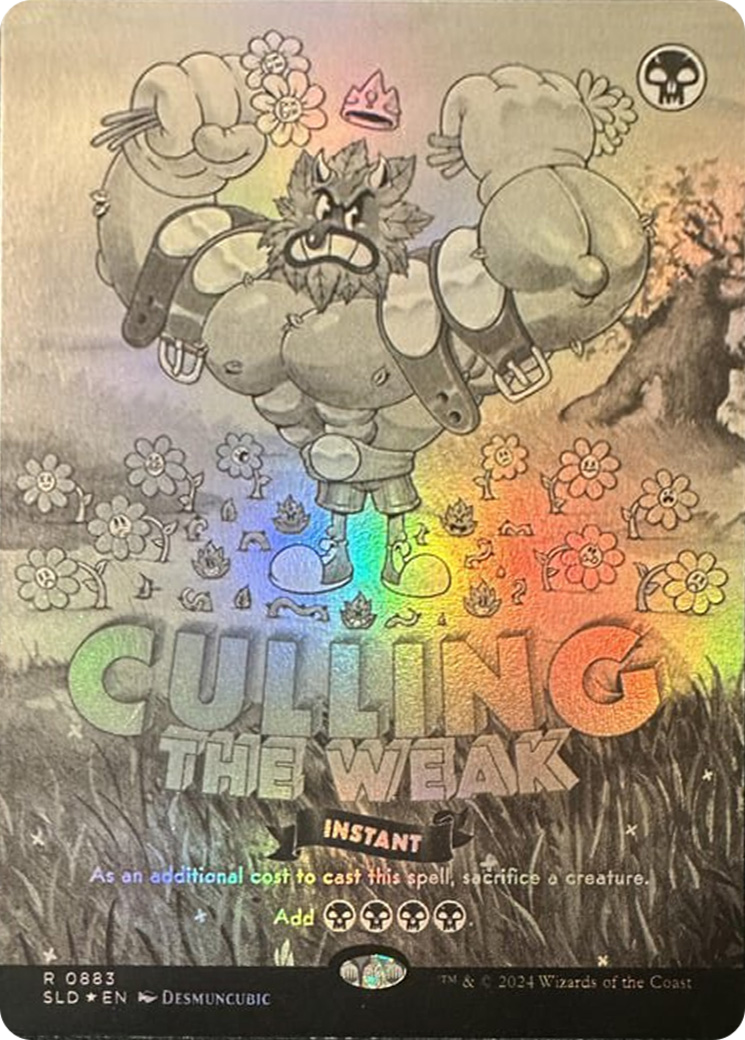 Culling the Weak (Black & White Foil) [Secret Lair Drop Series] | Fandemonia Ltd