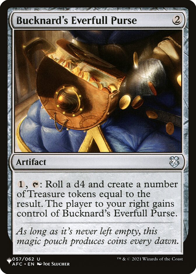 Bucknard's Everfull Purse [The List] | Fandemonia Ltd