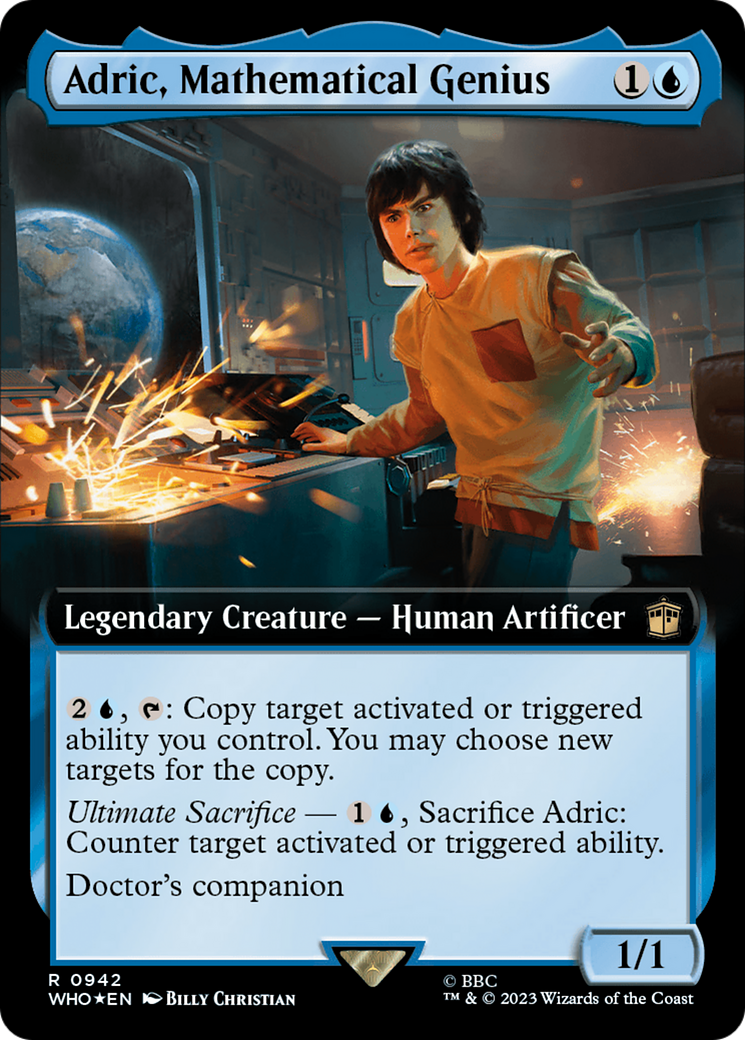 Adric, Mathematical Genius (Extended Art) (Surge Foil) [Doctor Who] | Fandemonia Ltd