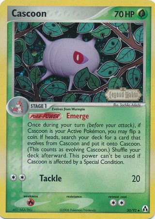 Cascoon (30/92) (Stamped) [EX: Legend Maker] | Fandemonia Ltd