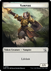 Warrior // Vampire Double-Sided Token [March of the Machine Tokens] | Fandemonia Ltd
