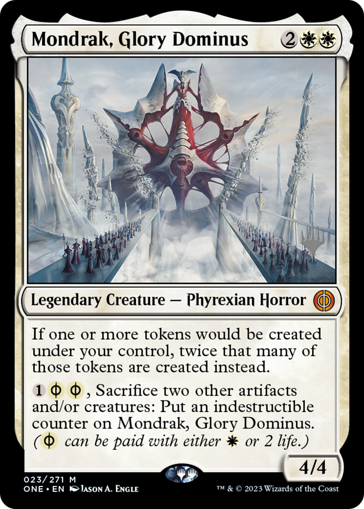 Mondrak, Glory Dominus (Promo Pack) [Phyrexia: All Will Be One Promos] | Fandemonia Ltd