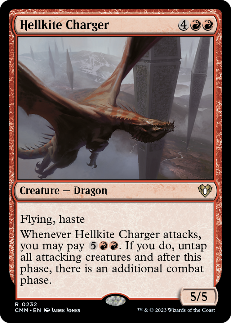 Hellkite Charger (Foil Etched) [Commander Masters] | Fandemonia Ltd