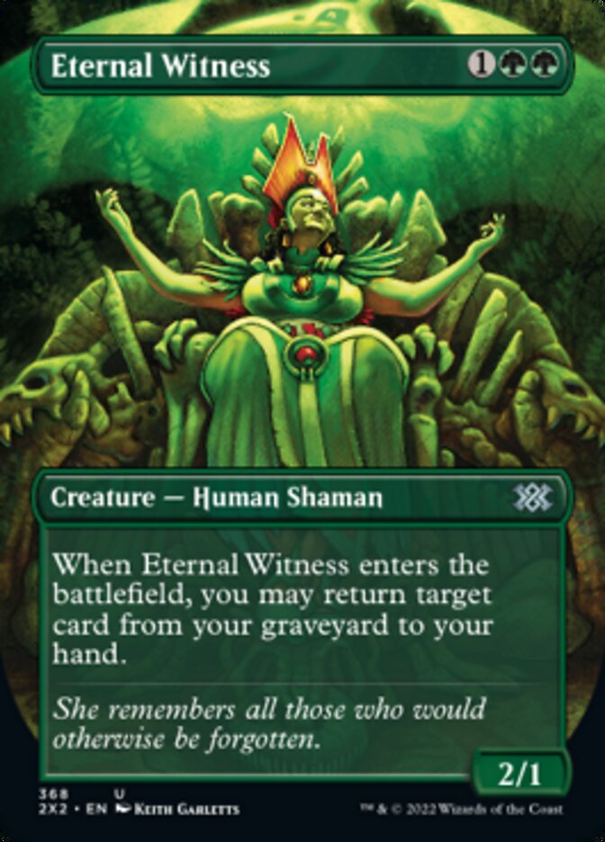 Eternal Witness (Borderless Alternate Art) [Double Masters 2022] | Fandemonia Ltd