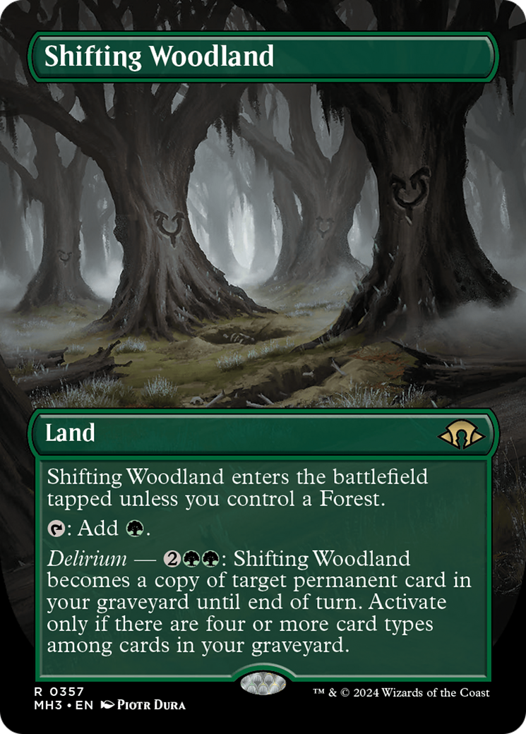 Shifting Woodland (Borderless) [Modern Horizons 3] | Fandemonia Ltd