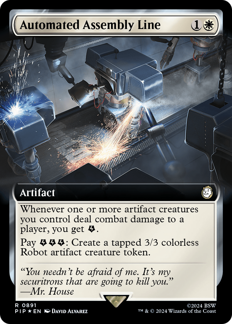 Automated Assembly Line (Extended Art) (Surge Foil) [Fallout] | Fandemonia Ltd