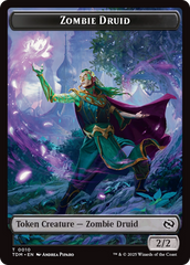 Insect (0022) // Zombie Druid Double-Sided Token [Tarkir: Dragonstorm Commander Tokens] | Fandemonia Ltd