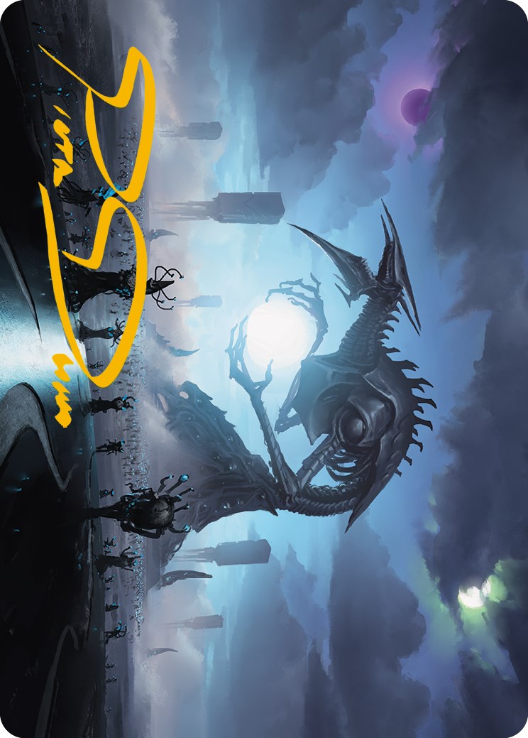 Blue Sun's Twilight Art Card (Gold-Stamped Signature) [Phyrexia: All Will Be One Art Series] | Fandemonia Ltd