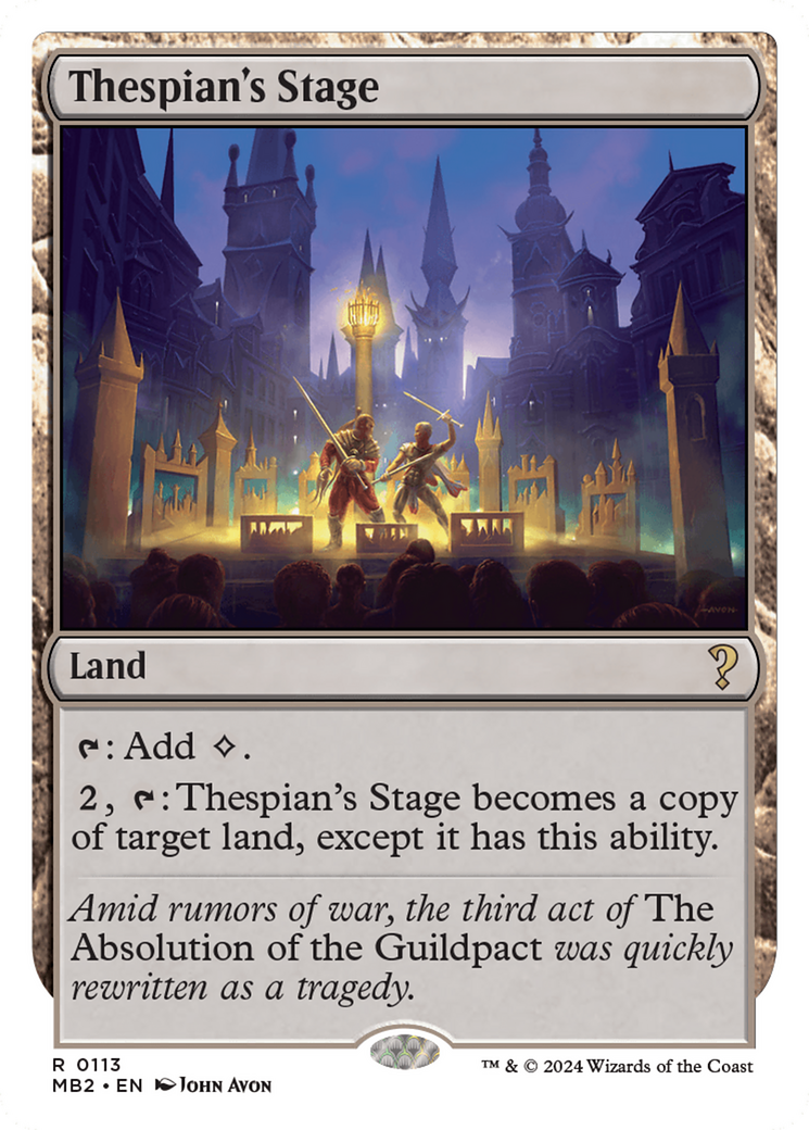 Thespian's Stage (White Border) [Mystery Booster 2] | Fandemonia Ltd
