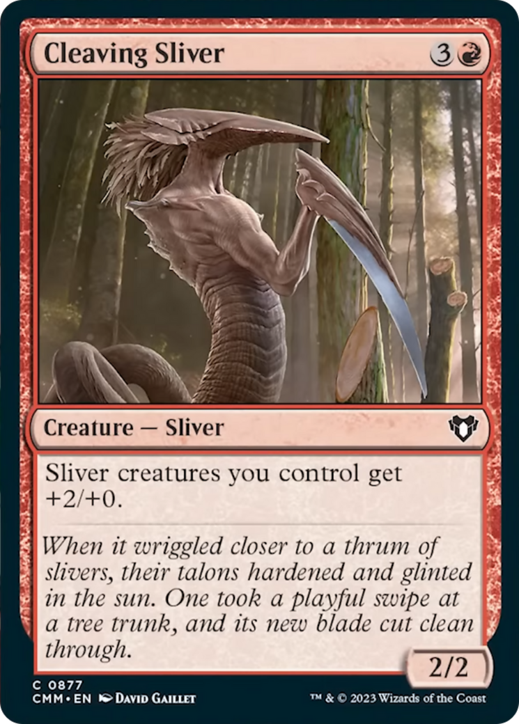 Cleaving Sliver [Commander Masters] | Fandemonia Ltd