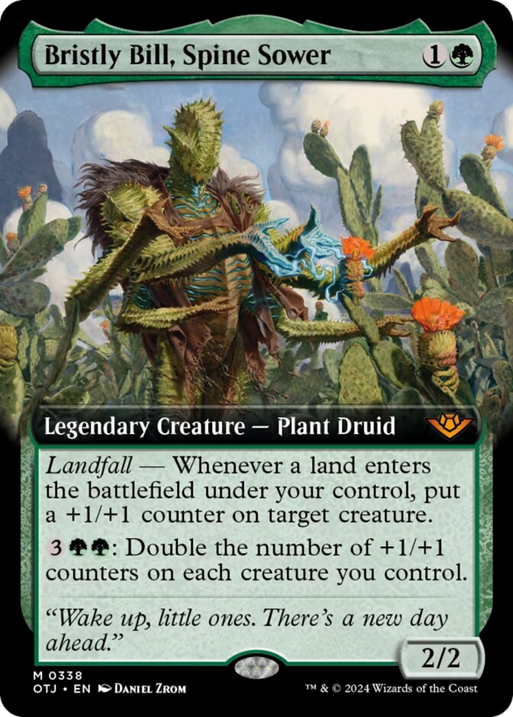 Bristly Bill, Spine Sower (Extended Art) [Outlaws of Thunder Junction] | Fandemonia Ltd