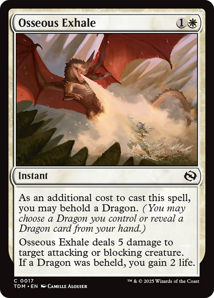 Osseous Exhale [Tarkir: Dragonstorm] | Fandemonia Ltd