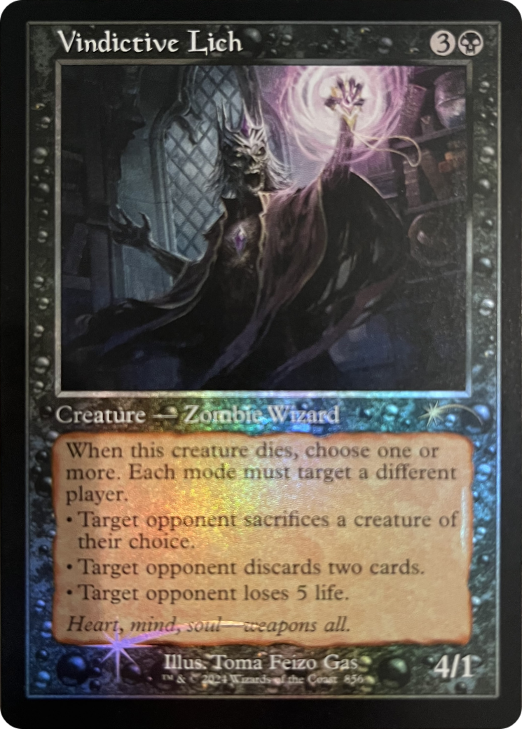 Vindictive Lich (Retro Frame) [Secret Lair Drop Series] | Fandemonia Ltd