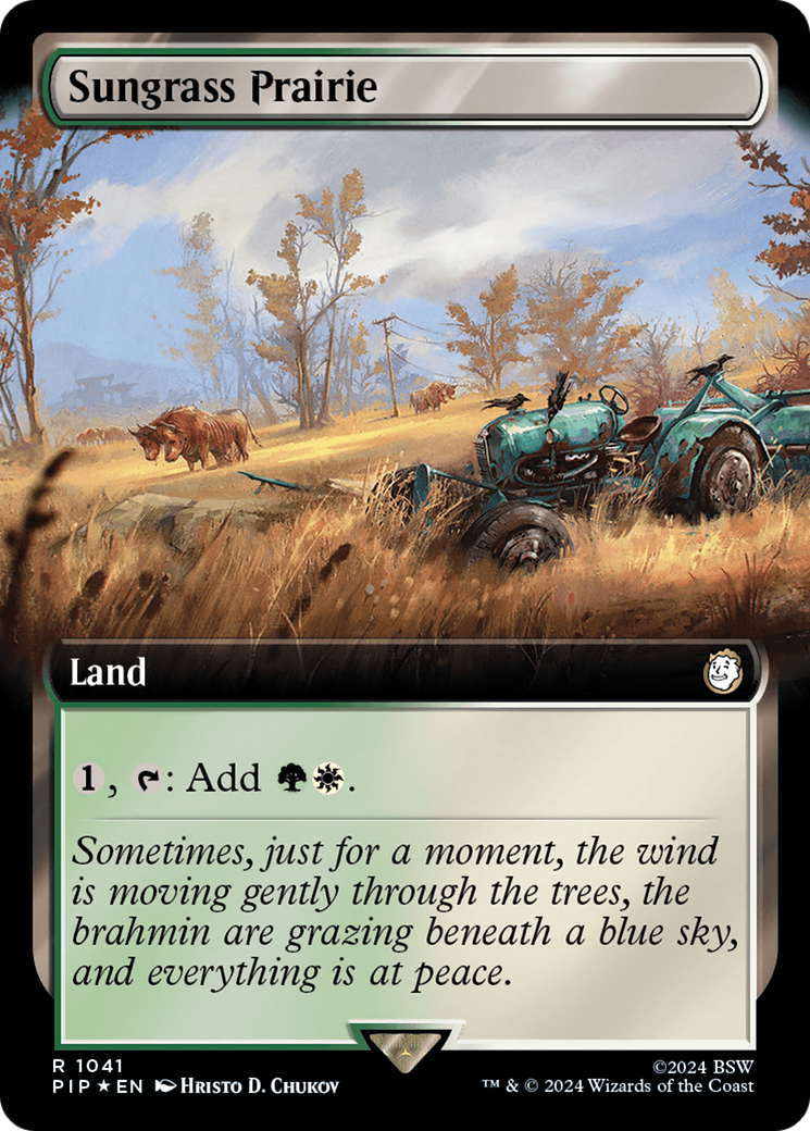 Sungrass Prairie (Extended Art) (Surge Foil) [Fallout] | Fandemonia Ltd