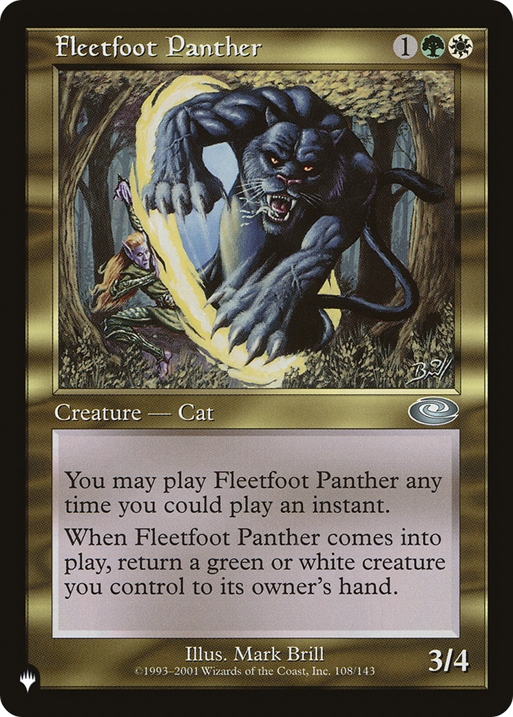 Fleetfoot Panther [The List] | Fandemonia Ltd