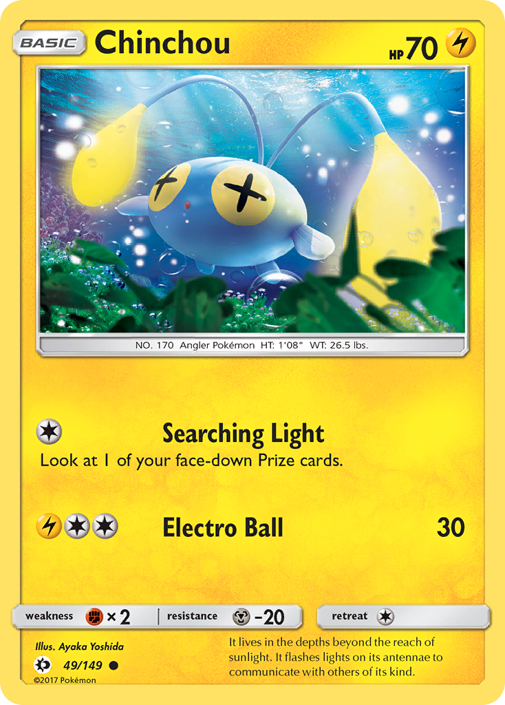 Chinchou (49/149) [Sun & Moon: Base Set] | Fandemonia Ltd