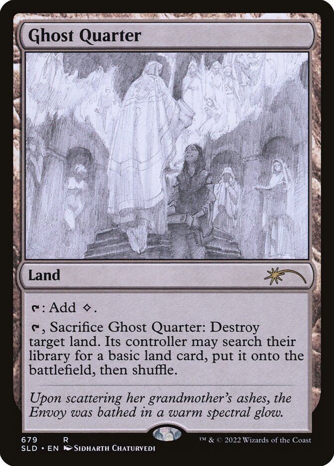 Ghost Quarter (Sketch) [Secret Lair Drop Promos] | Fandemonia Ltd