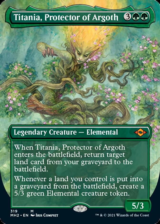 Titania, Protector of Argoth (Borderless Alternate Art) [Modern Horizons 2] | Fandemonia Ltd