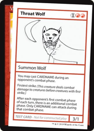 Throat Wolf (2021 Edition) [Mystery Booster Playtest Cards] | Fandemonia Ltd