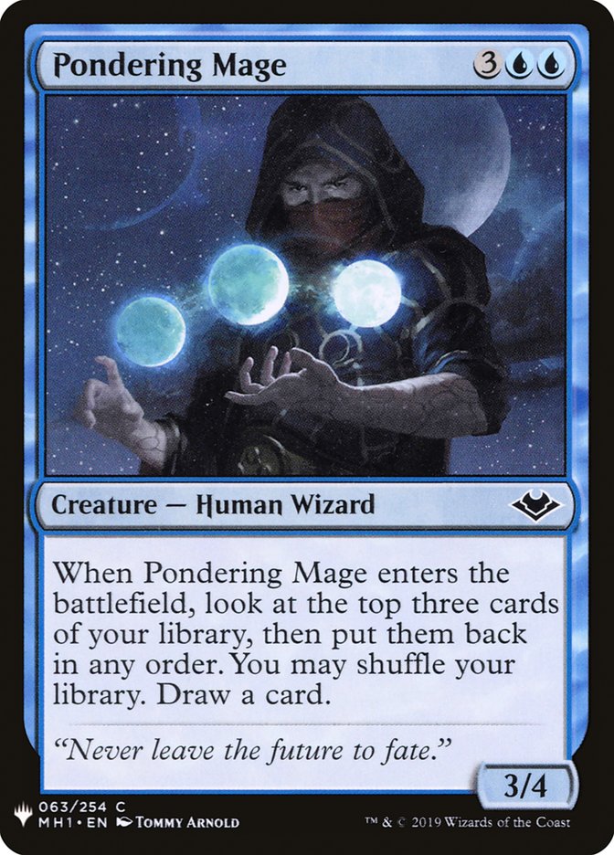Pondering Mage [Mystery Booster] | Fandemonia Ltd