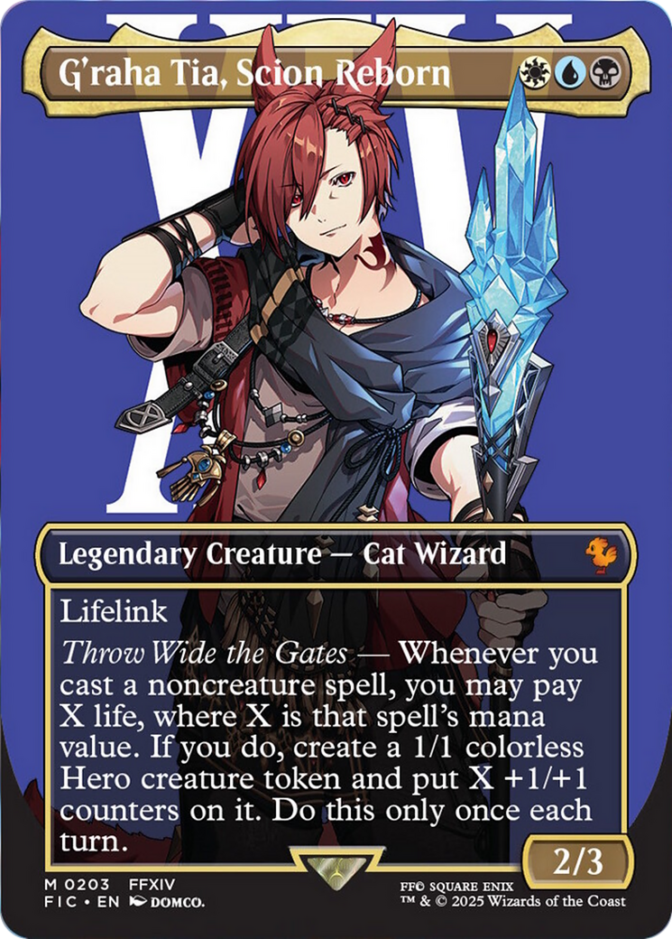 G'raha Tia, Scion Reborn (Borderless) [FINAL FANTASY Commander] | Fandemonia Ltd