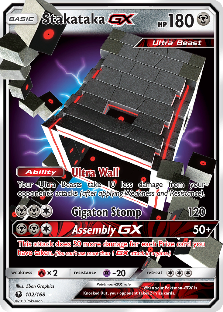Stakataka GX (102/168) [Sun & Moon: Celestial Storm] | Fandemonia Ltd