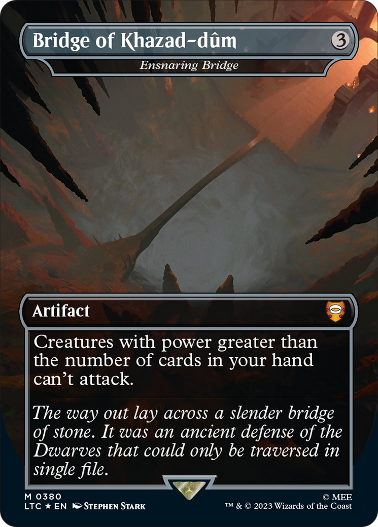 Bridge of Khazad-dum - Ensnaring Bridge (Surge Foil Realms and Relics) [The Lord of the Rings: Tales of Middle-Earth Commander] | Fandemonia Ltd