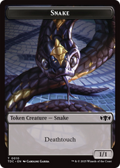 Snake // Myr Double-Sided Token [Tarkir: Dragonstorm Commander Tokens] | Fandemonia Ltd