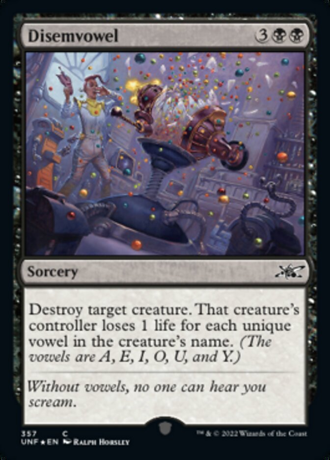 Disemvowel (Galaxy Foil) [Unfinity] | Fandemonia Ltd