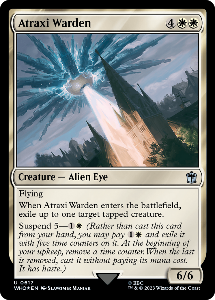 Atraxi Warden (Surge Foil) [Doctor Who] | Fandemonia Ltd
