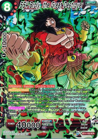 SS4 Broly, the Great Destroyer (BT11-152) [Vermilion Bloodline 2nd Edition] | Fandemonia Ltd