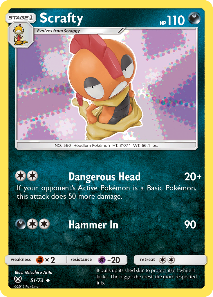 Scrafty (51/73) [Sun & Moon: Shining Legends] | Fandemonia Ltd