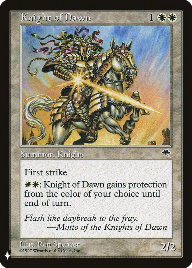 Knight of Dawn [Mystery Booster] | Fandemonia Ltd