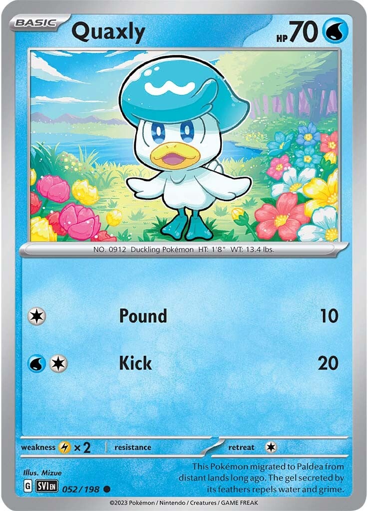 Quaxly (052/198) [Scarlet & Violet: Base Set] | Fandemonia Ltd