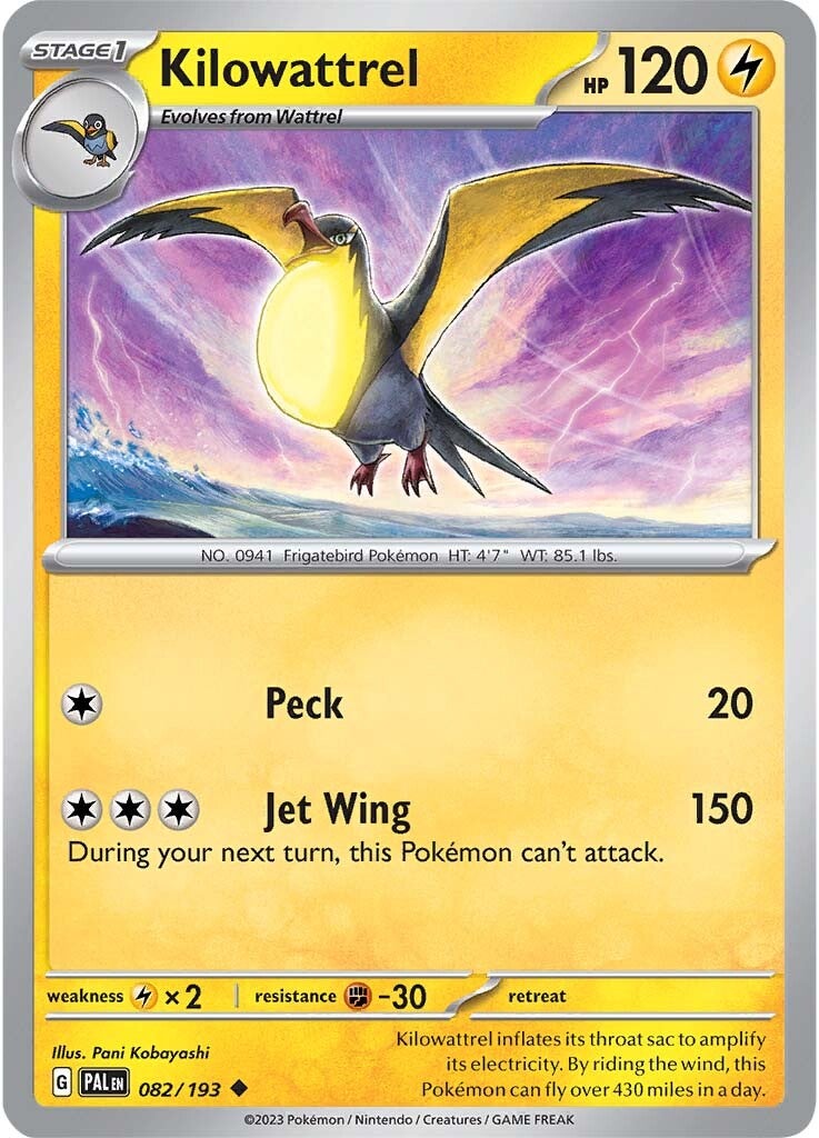 Kilowattrel (082/193) [Scarlet & Violet: Paldea Evolved] | Fandemonia Ltd