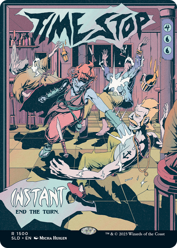 Time Stop (Rainbow Foil) [Secret Lair Drop Series] | Fandemonia Ltd