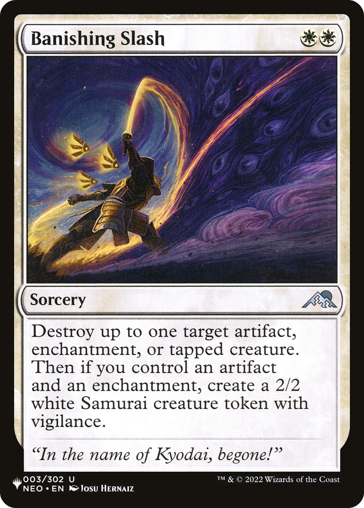 Banishing Slash [The List] | Fandemonia Ltd