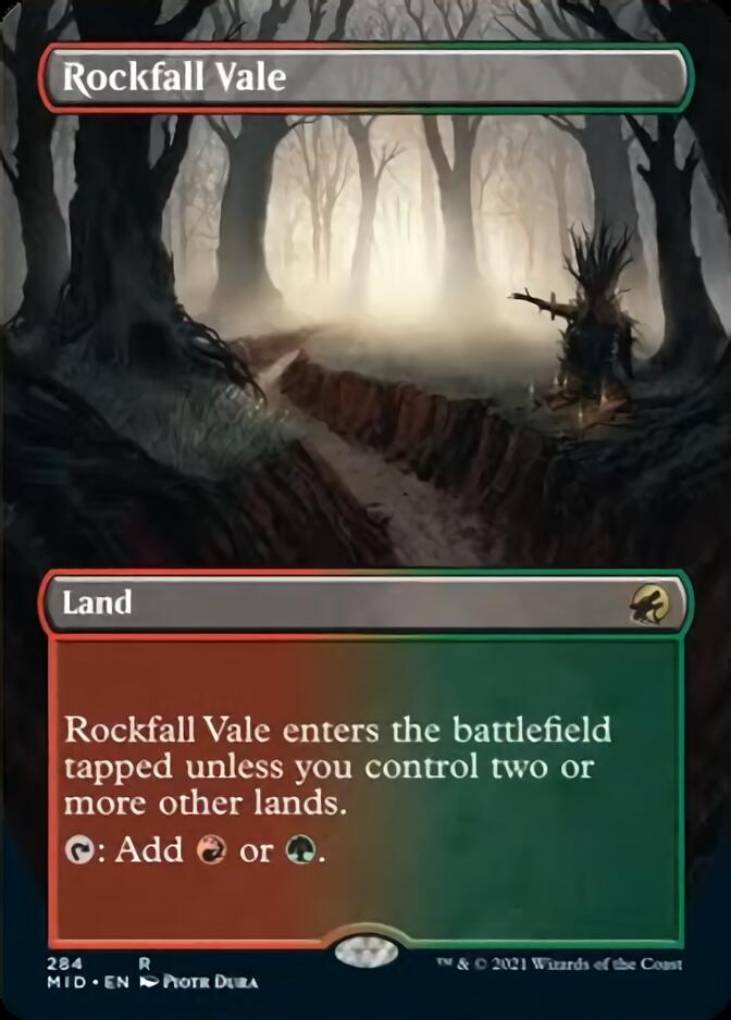 Rockfall Vale (Borderless Alternate Art) [Innistrad: Midnight Hunt] | Fandemonia Ltd