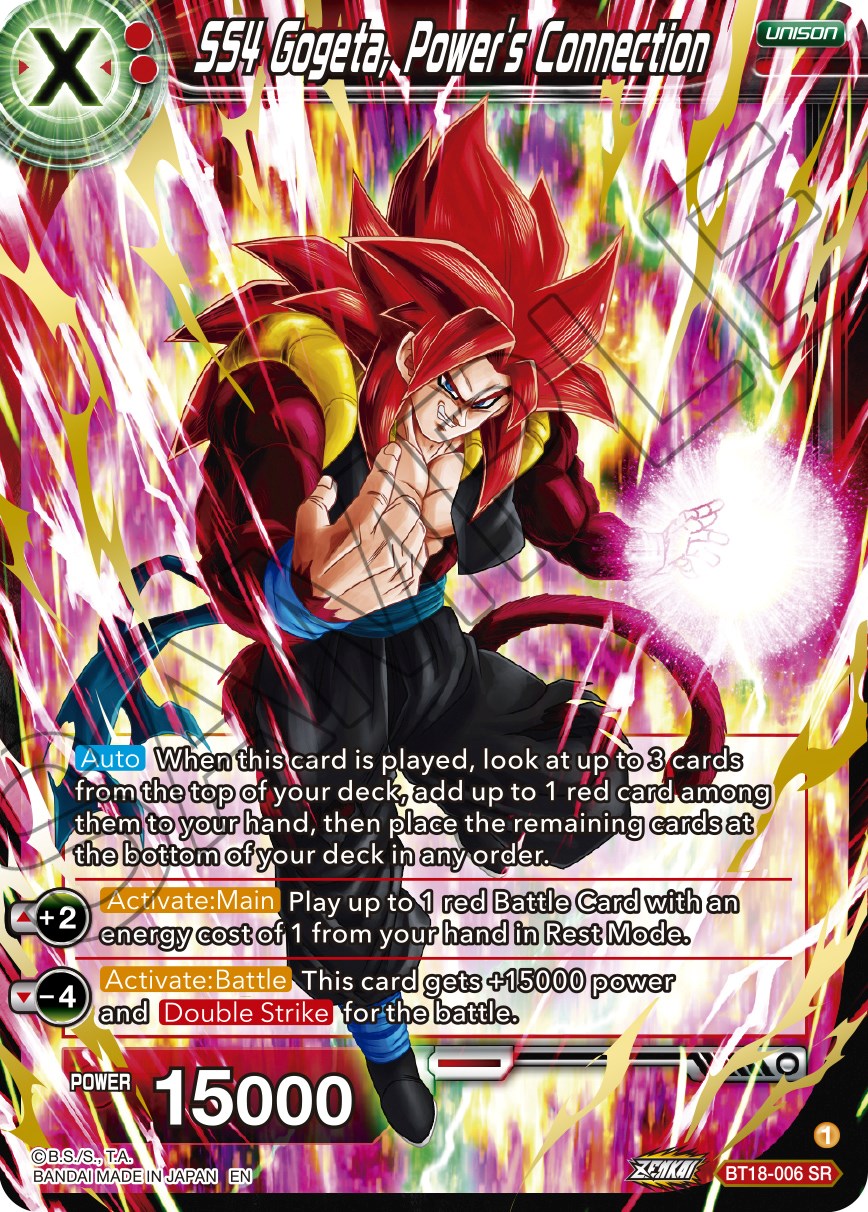 SS4 Gogeta, Power's Connection (BT18-006) [Dawn of the Z-Legends] | Fandemonia Ltd
