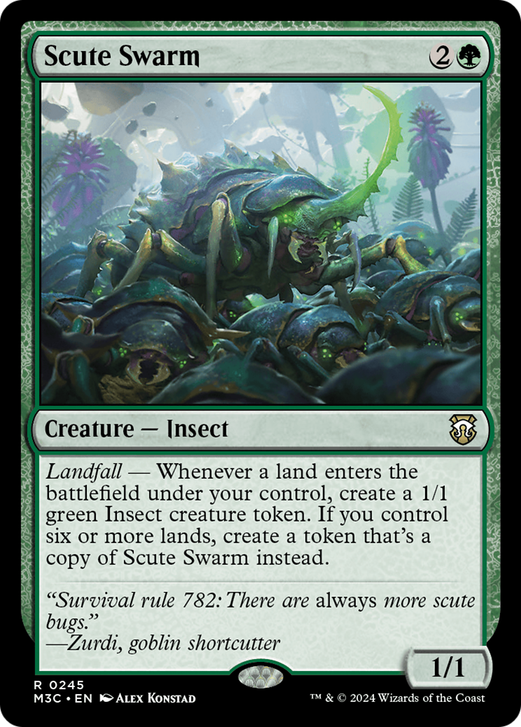Scute Swarm (Ripple Foil) [Modern Horizons 3 Commander] | Fandemonia Ltd