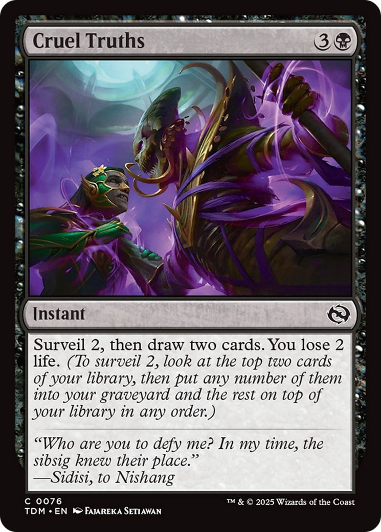 Cruel Truths [Tarkir: Dragonstorm] | Fandemonia Ltd