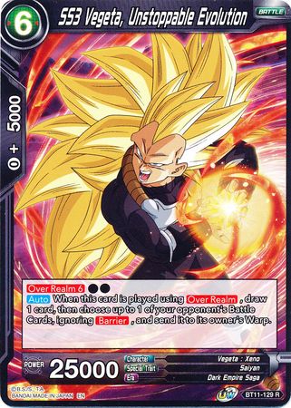 SS3 Vegeta, Unstoppable Evolution (BT11-129) [Vermilion Bloodline] | Fandemonia Ltd