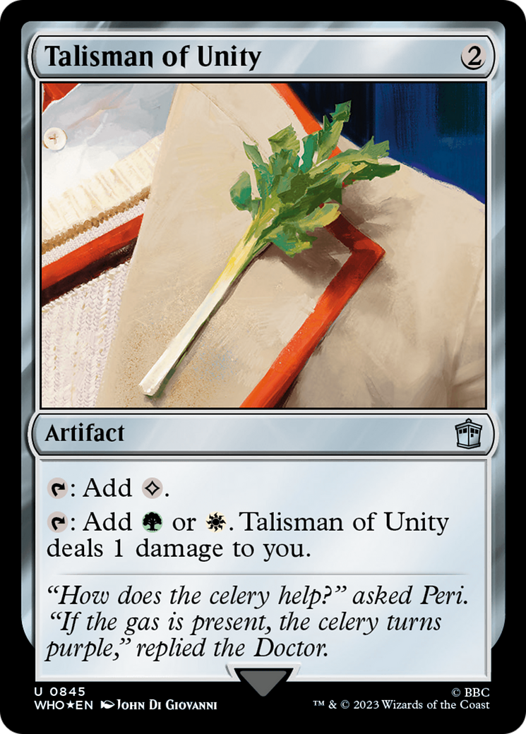 Talisman of Unity (Surge Foil) [Doctor Who] | Fandemonia Ltd