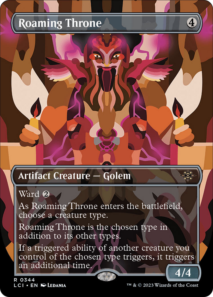 Roaming Throne (Borderless) [The Lost Caverns of Ixalan] | Fandemonia Ltd