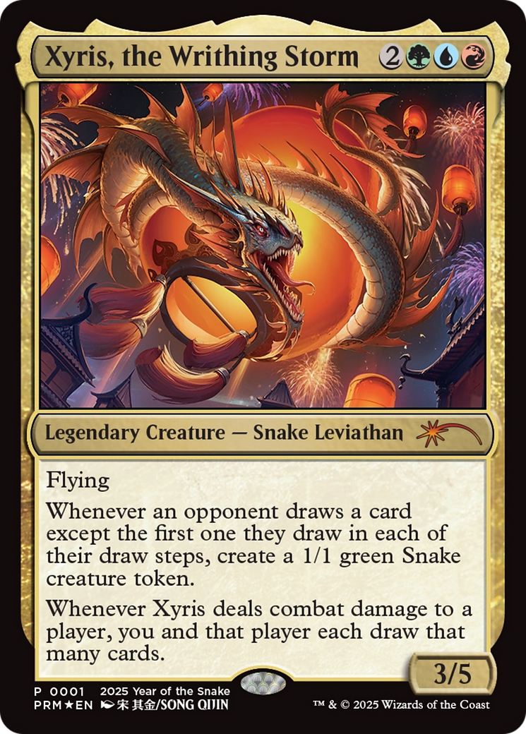 Xyris, the Writhing Storm (Year of the Snake 2025) [Standard Showdown Promos] | Fandemonia Ltd