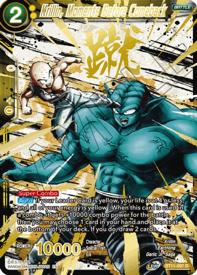 Krillin, Moments Before Comeback (Alternate Art) (BT11-097) [Special Anniversary Set 2021] | Fandemonia Ltd