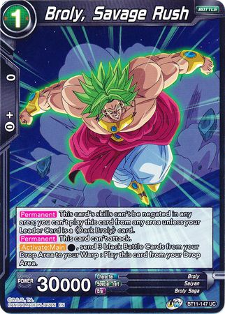 Broly, Savage Rush (BT11-147) [Vermilion Bloodline] | Fandemonia Ltd