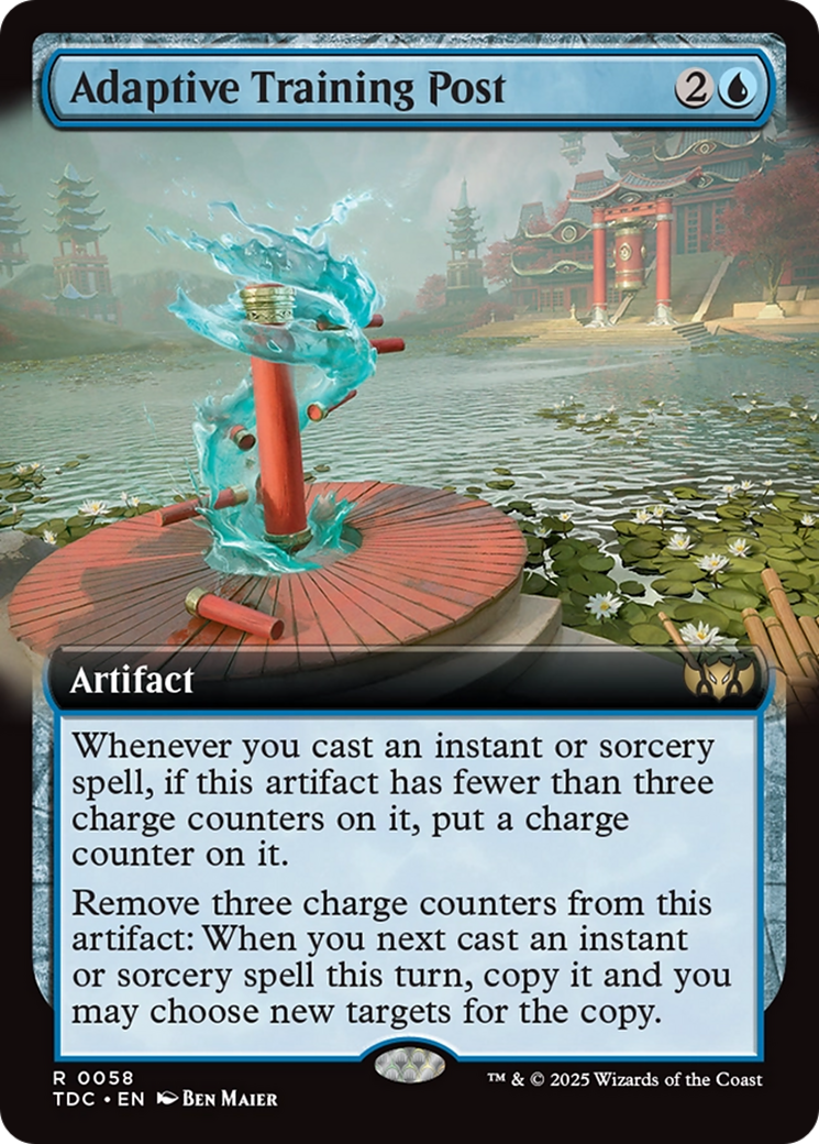 Adaptive Training Post (Extended Art) [Tarkir: Dragonstorm Commander] | Fandemonia Ltd