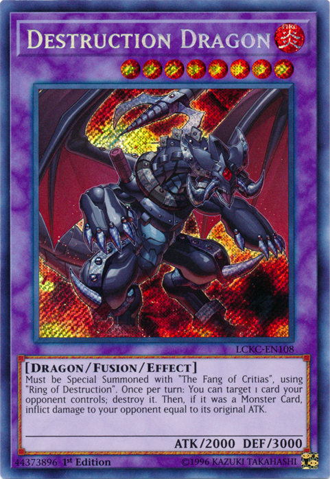 Destruction Dragon [LCKC-EN108] Secret Rare | Fandemonia Ltd