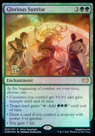 Glorious Sunrise [Innistrad: Crimson Vow Prerelease Promos] | Fandemonia Ltd